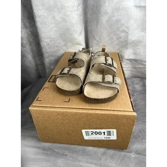 OshKosh B'Gosh Kids' 'BRUNO3' Tan Ankle Strap Open Toe Sandals Shoes Size 9 New - Picture 7 of 7